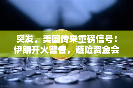 突发，美国传来重磅信号！伊朗开火警告，避险资金会涌入比特币吗？